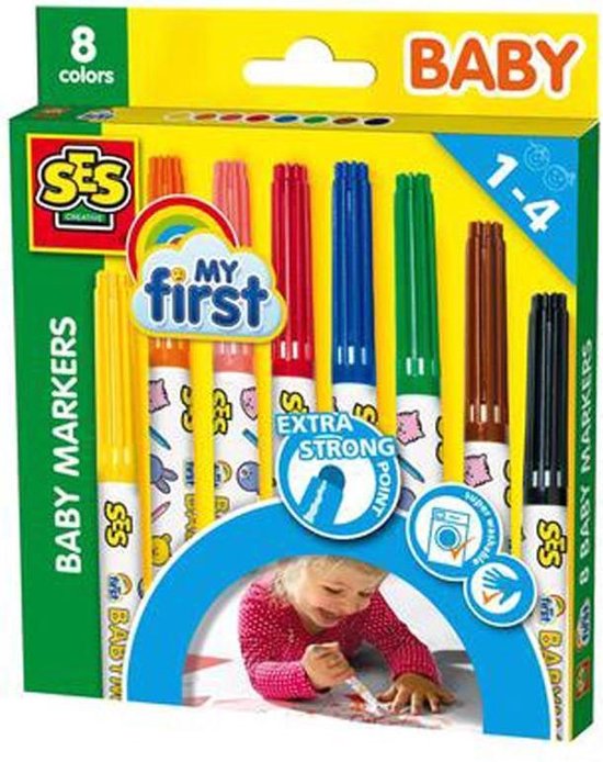 My First - Baby markers 8 kleuren