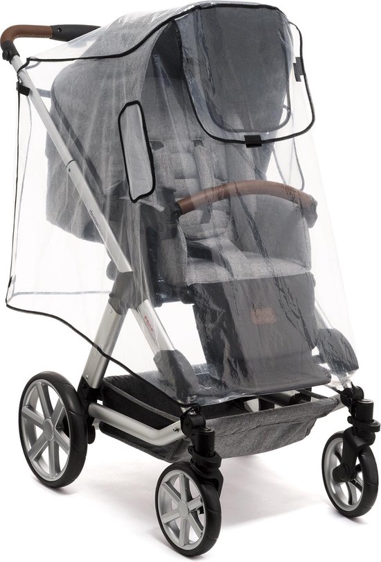 Reer - Universele Regenhoes XL - Transparant voor grote buggy en kinderwagen