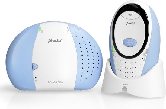 Alecto DBX-85 ECO - Full Eco DECT babyfoon - Wit/Blauw