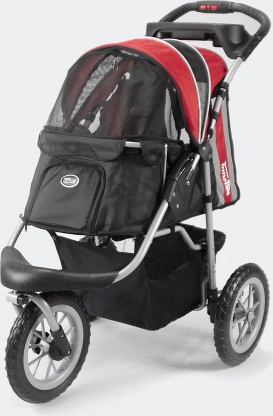 InnoPet Comfort EFA - Hondenbuggy - Rood/Zwart - 87x50x102cm