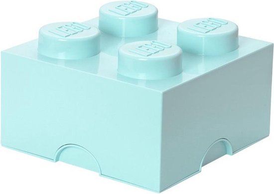 LEGO Storage Brick 4 Opbergbox - 6L - Kunststof - Aqua