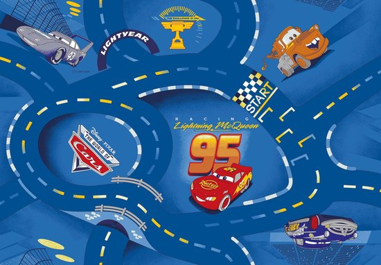 Disney Cars Speelkleed blue - 95X133cm