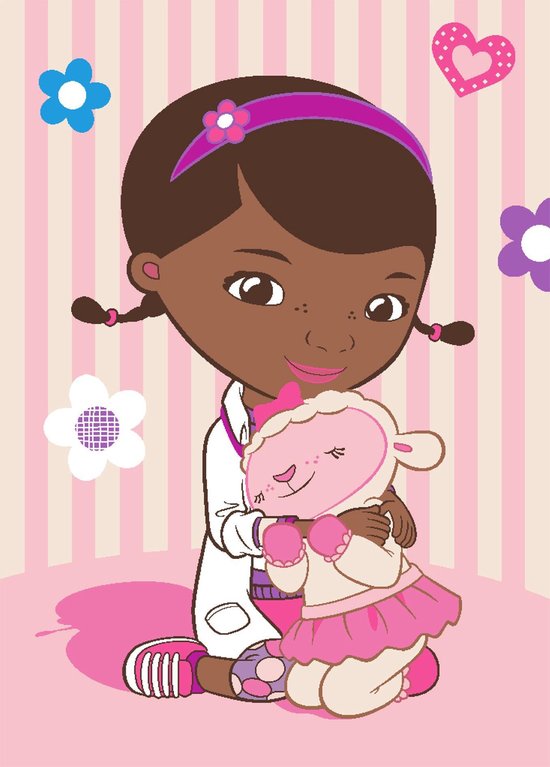 Associated Weavers Vloerkleed Tapijt Doc Mc Stuffins Doc and Lambie - 133x95cm