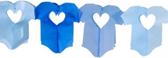 Blauwe baby slinger met rompertjes