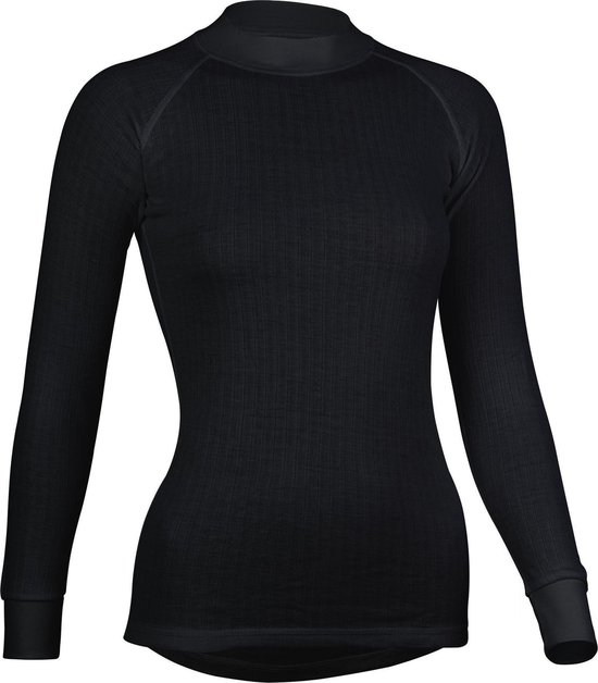 Avento Thermoshirt Lange Mouw - Vrouwen - Zwart - Maat 40