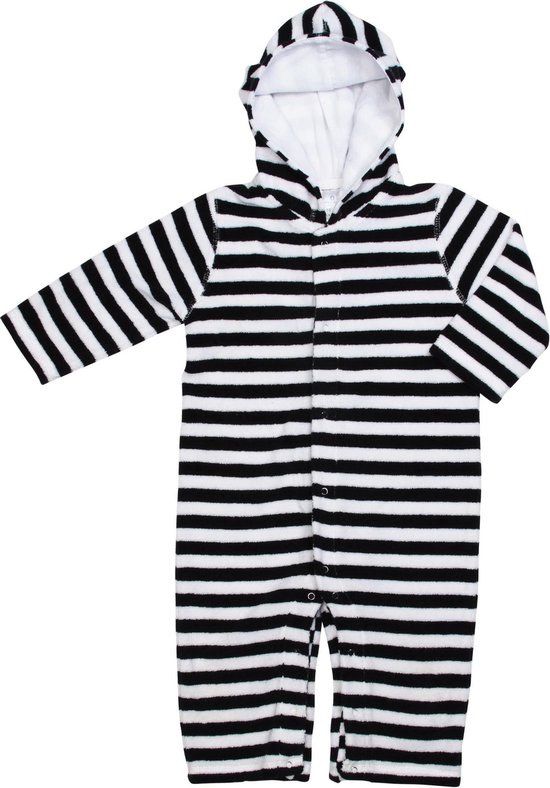 Snapper Rock Romper Baby lange mouwen Badstof Gestreept - Blauw - Maat 74-80