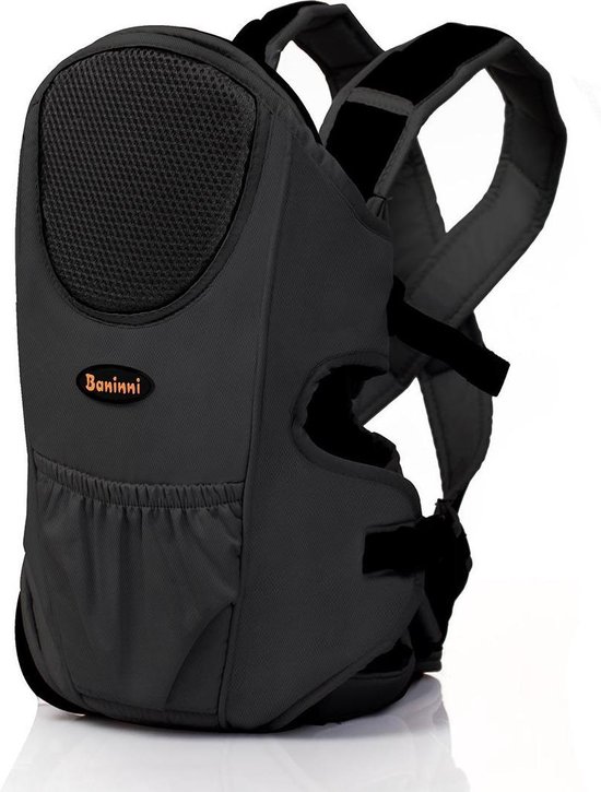 Baninni Draagzak - Buikdrager Sacco Prestigio 2-in-1 Zwart