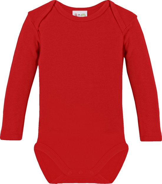 Link Kidswear Unisex Rompertje - Rood - Maat 74/80