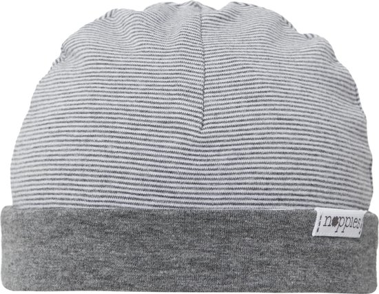 Noppies Kindermuts Erin - Anthracite Melange - Maat PREMATURE