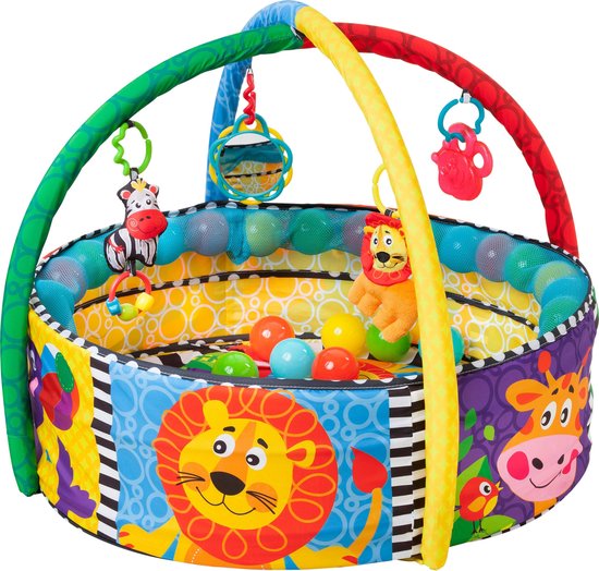 Playgro - Ball Activity Nest - Speelkleed met 5 verschillende opstellingen! - Ballenbak - Speelkleed - Activity Center - PlayGym - Lay & Play