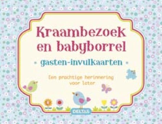 Kraambezoek en babyborrel (blauw)