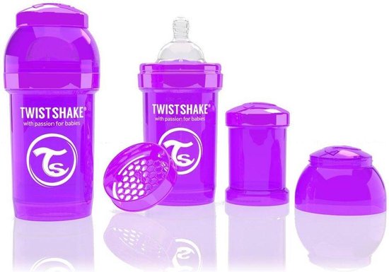 Twistshake Anti-colic babyfles - Purple Bestie 260ml