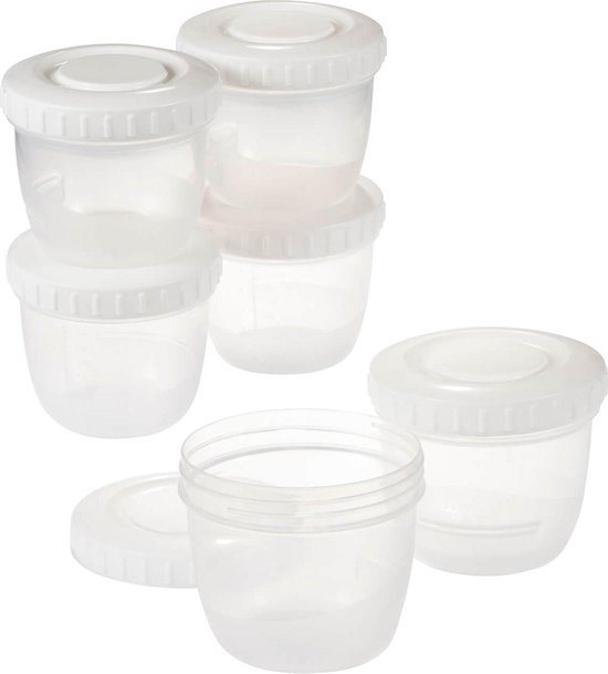 Difrax Moedermelk en babyvoeding bewaarbakjes - 12 stuks