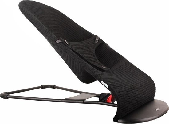 Ukje Hoes voor BabyBjörn Wipstoel Balance -Wafelstof - Zwart