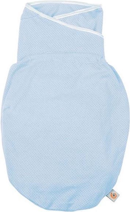 Ergobaby Swaddler - Light Weight Blue - inbakerdoek