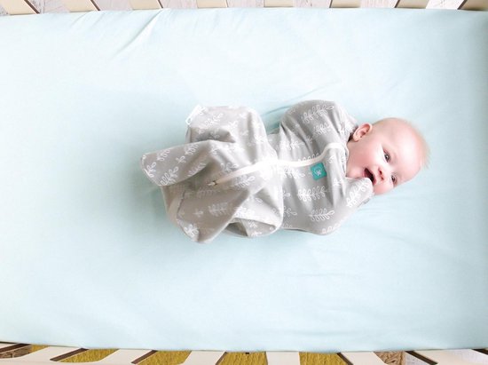 Ergopouch Ergococoon Baby (Inbaker) Slaapzakje Grey Fern - 1.0  TOG 0-3 mnd