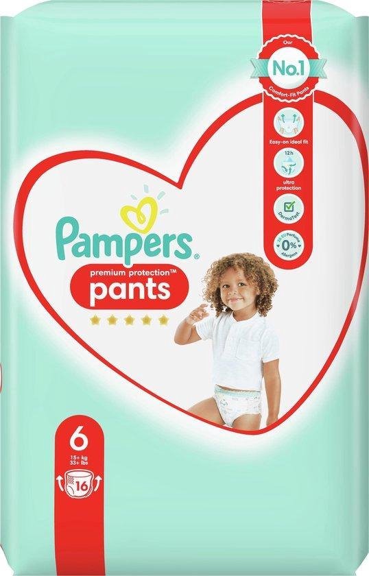 Pampers Premium Protection Pants - Maat 6 (15+ kg) - 16 Stuks - Luierbroekjes
