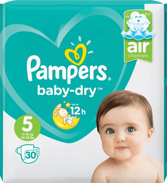 Pampers - Baby Dry Maat 5 - 11-23 Kg - 30 Stuks
