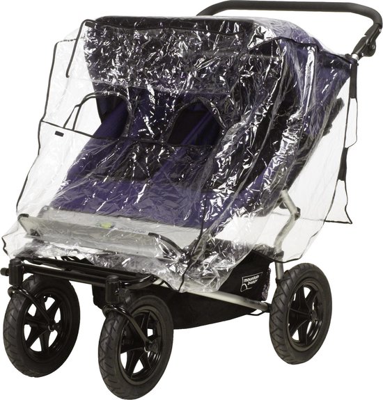 Playshoes - Regenhoes voor duo-buggy - Transparant - maat Onesize