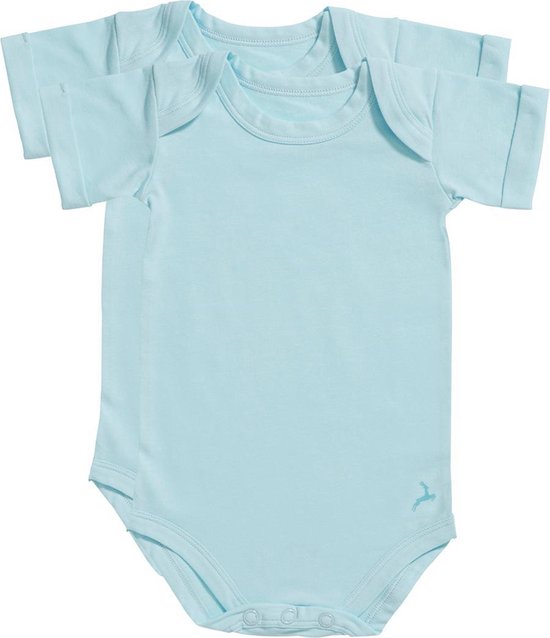 Ten Cate Baby 2Pack Basic Romper 30045 iced aqua-50/56