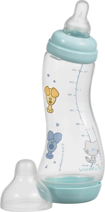 Difrax S-babyfles - Natural - 250 ml - Woezel en Pip