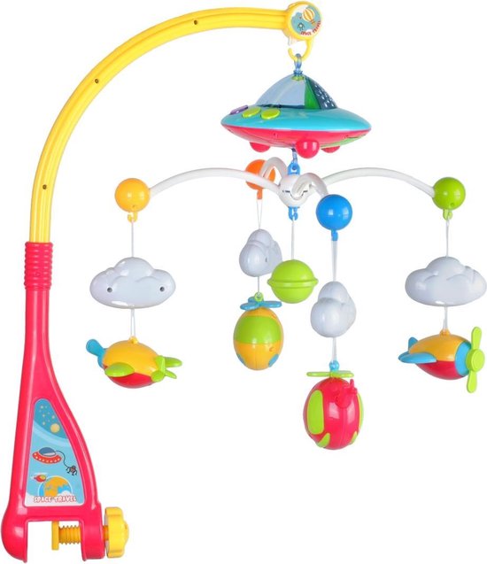 XL Baby Muziekmobiel - Muziek Boxmobiel - Baby Box Mobiel - Babymobiel Met Licht Projector En Geluid