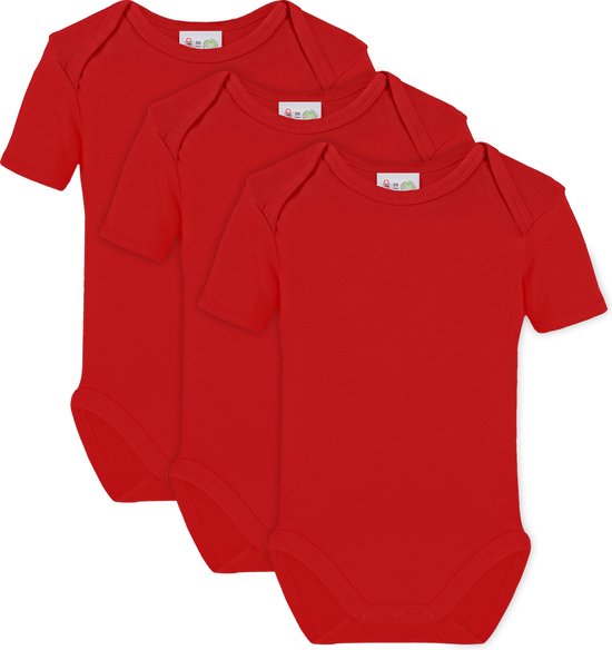 Link Kidswear Unisex Rompertje - Rood - Maat 50/56