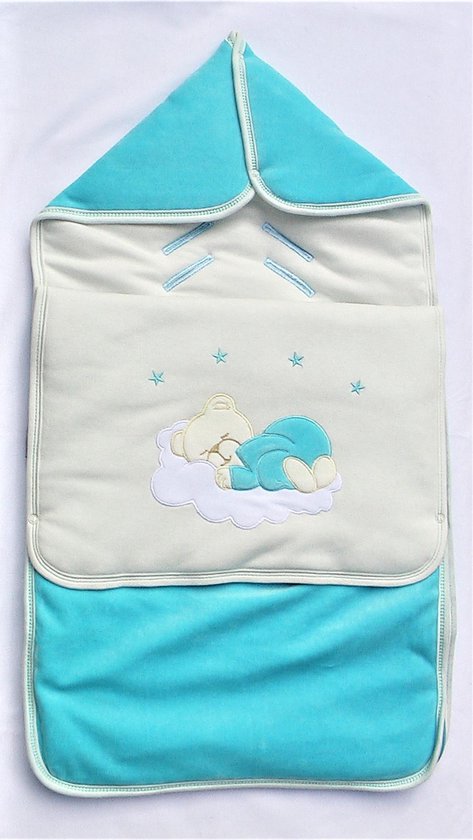 Maxi cosi voetenzak aqua blauw