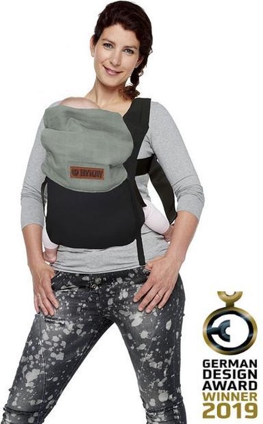 By kay click carrier reverible black - minty grey