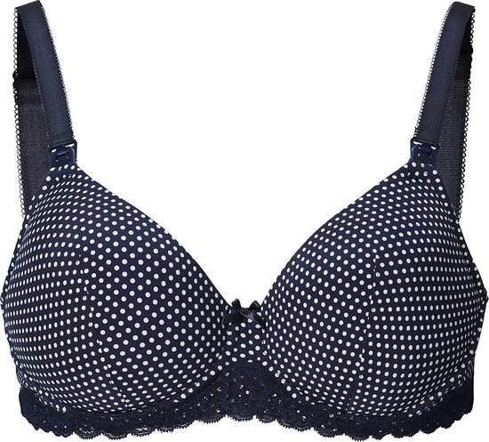 Noppies Zwangerschapsbeha Dot - Dark Blue - Maat B75