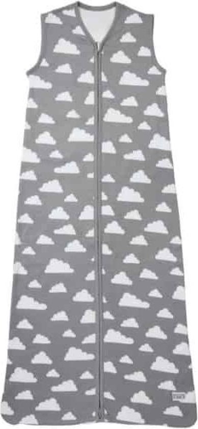 Meyco Zomerslaapzak - 90 cm - Little Clouds grijs