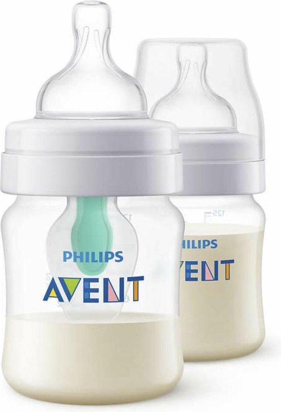 Philips Avent anti-colic SCF810/24 - Babyfles (125 ml) Antikrampjes met AirFree ventiel - 2 stuks