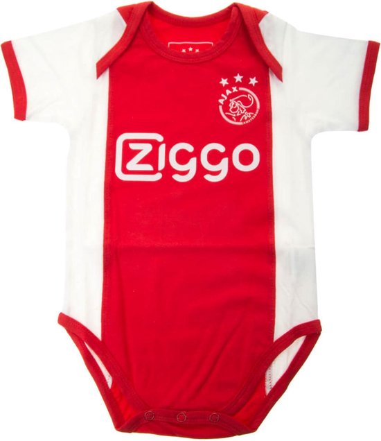 Ajax-baby romper wit rood wit Ziggo