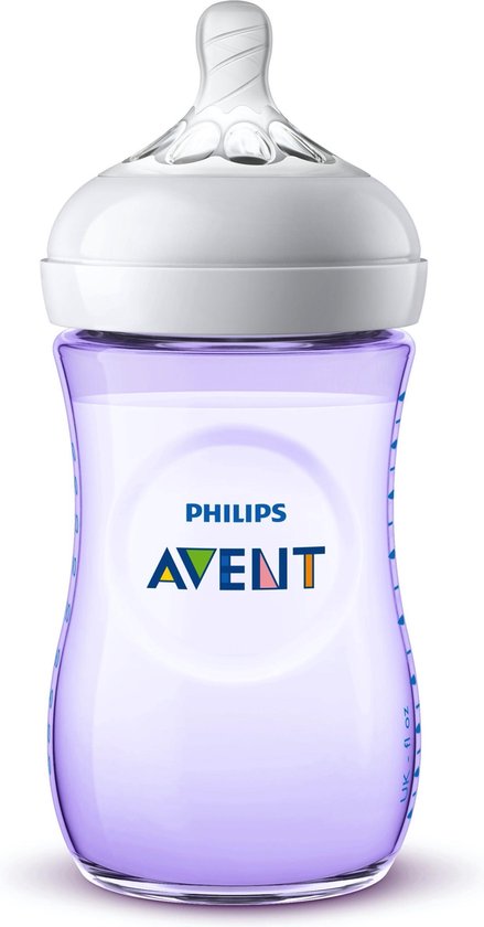 Philips Avent Natural babyfles - SCF033/14 babyfles (1m+) voor langzame toevoer - 1x