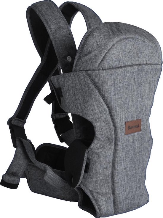 Baninni Draagzak - Buikdrager Sacco Melange 2-in-1 Grijs