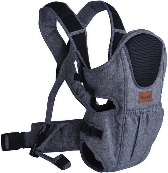 Baninni Draagzak - Buikdrager Sacco Prestigio Melange 2-in-1 Blauw