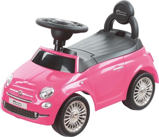 Happy Baby - loopauto - Fiat 500 Roze