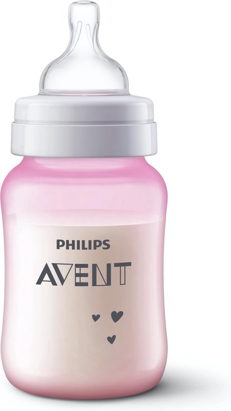 Philips Avent Anti-colic SCF821/14 - Babyfles (260 ml) - 1 stuk - roze
