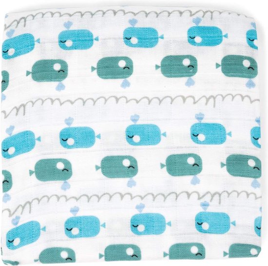 Emma+noah heerlijke deken 120x120( inbakerdoek)