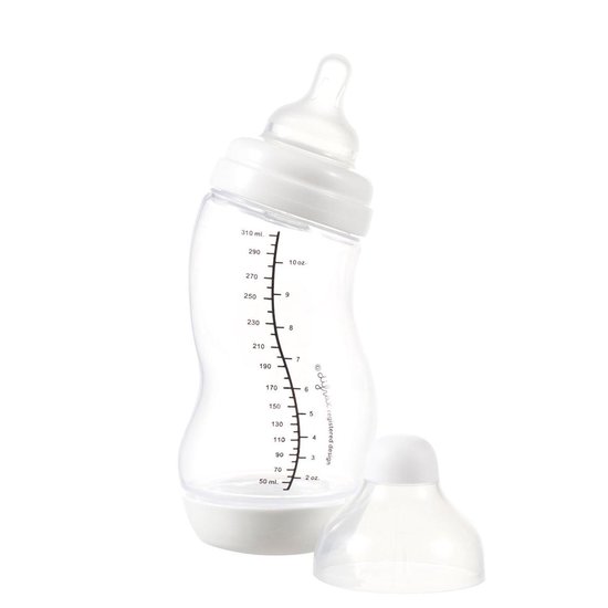 Difrax S-babyfles - breed - 310 ml - Wit