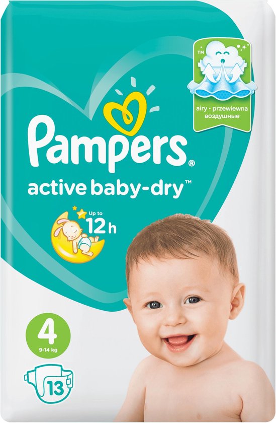 Pampers Active Baby dry Maat 4 -13 Luiers