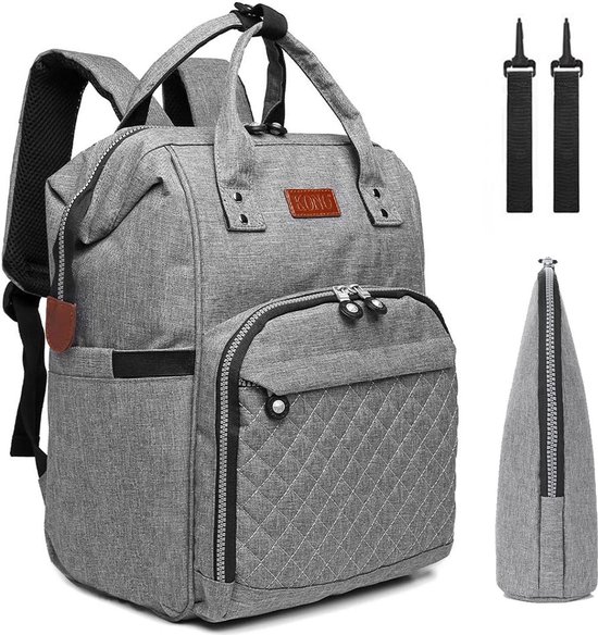 Miss Lulu luiertas / verzorgingstas rugzak grijs Grijs