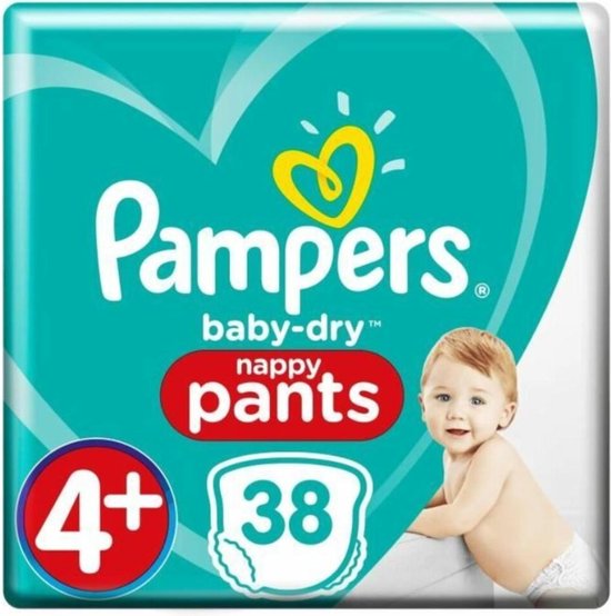Pampers Baby Dry Pants Maat 4+ - 38 Luierbroekjes