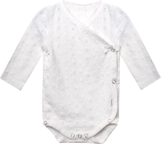 Claesen's Meisjes Rompertje - Wit Broderie - Maat 50