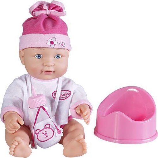 Amia baby met plas potje