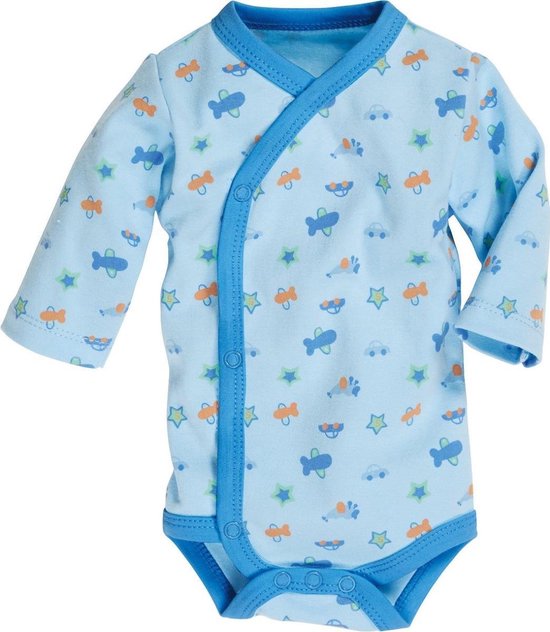 Prematuur Kimono Romper lange mouw Overslag - Planeten Maat: 44