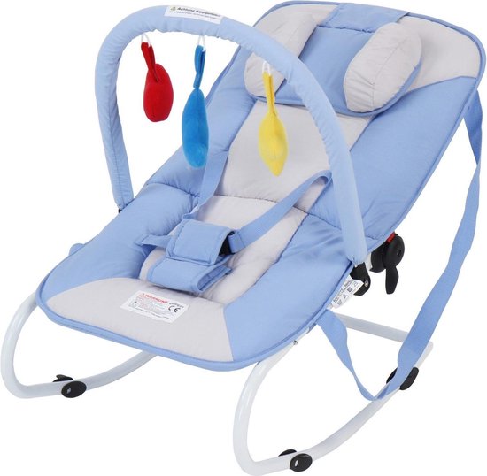 Wipstoeltje - kinderstoel - babyschommelstoeltje - blue