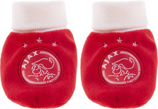 Baby slofjes ajax - Rood/Wit - One size