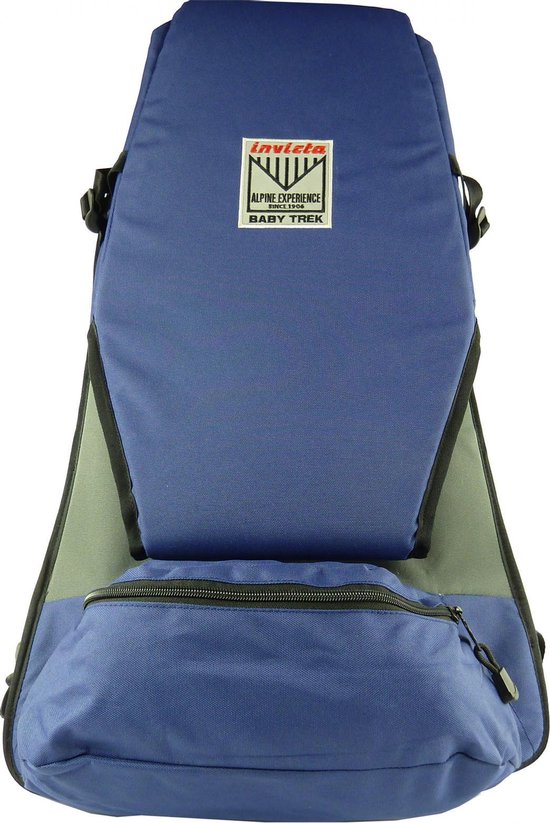 Invicta Baby Trek kind Rugzak blauw Kleine buitentas voor kinderen achter