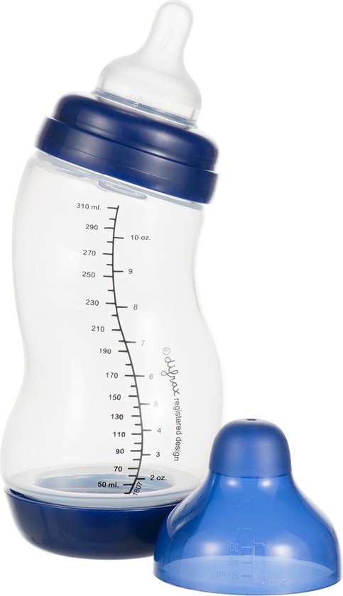 Difrax S-babyfles Wide - 310 ml - Donkerblauw